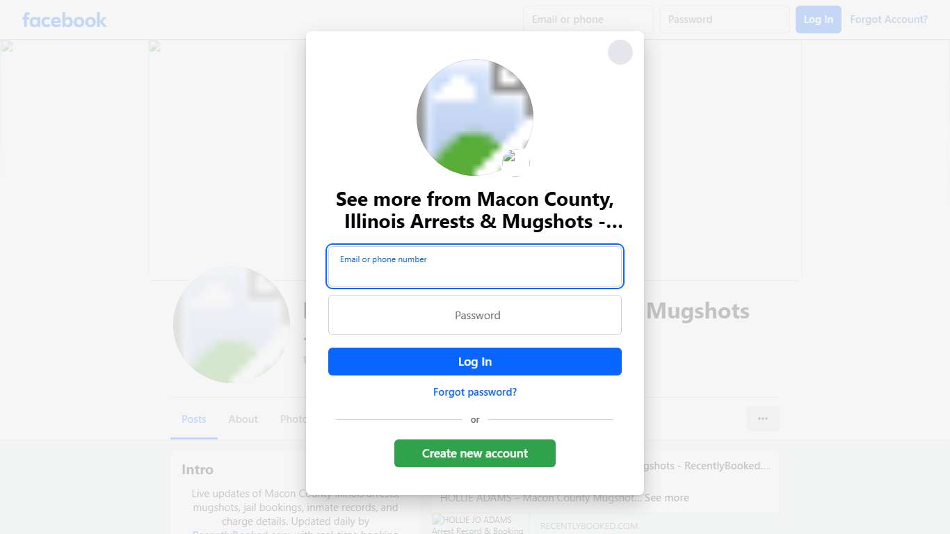 Macon County, Illinois Arrests & Mugshots - RecentlyBooked.com Facebook